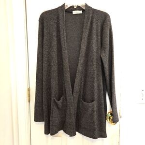 Zenana NWT Black Luxe Haci Ribbed Cardigan XL